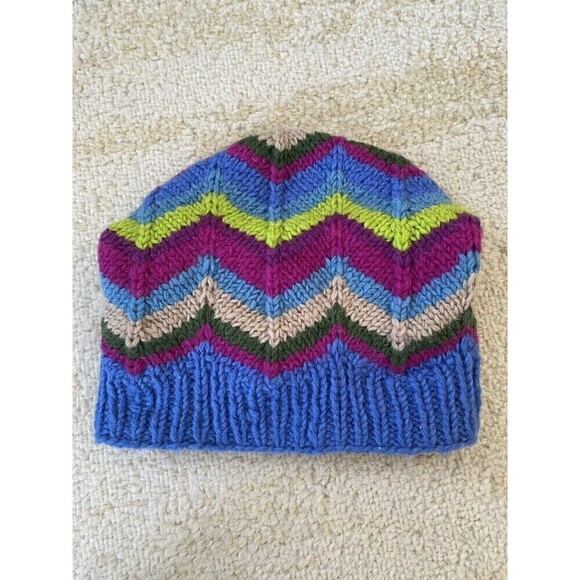 Everest Designs Kids 5-12 Unisex Sherpa Beanie- Wool - Colorful - Handmade Nepal - Picture 2 of 7